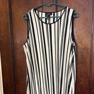 Alfani Black and White Striped Top